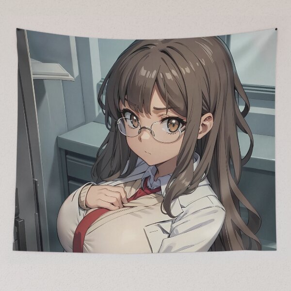 Item preview, Rio Futaba Bunny Girl Senpai Anime Girl Waifu Science Outfit designed and sold by bystudiolereve.