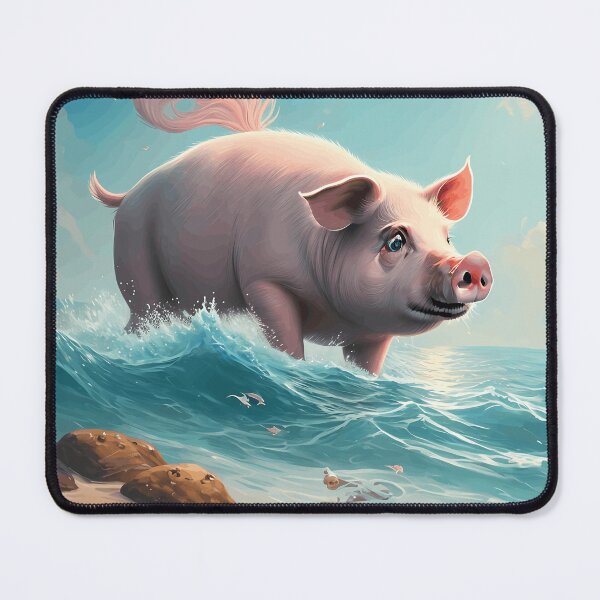Item preview, Porky Paddlers Diving into the Deep Blue designed and sold by JohnsonIndiana.