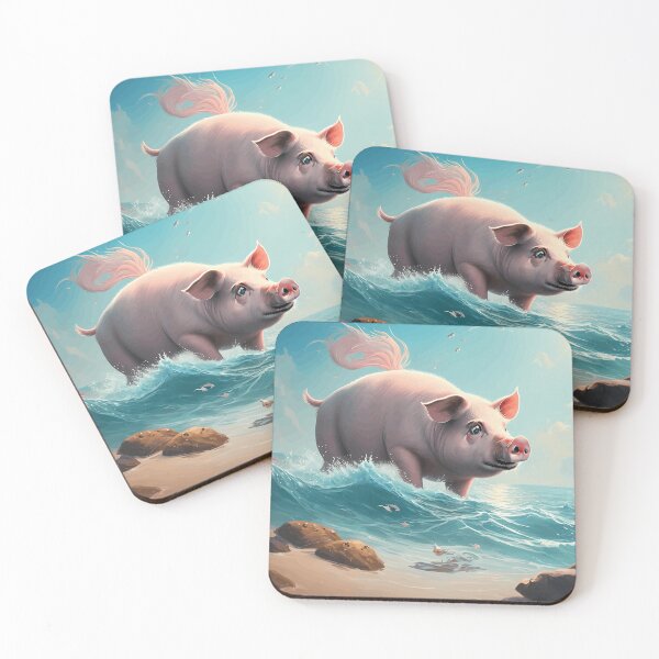 Item preview, Porky Paddlers Diving into the Deep Blue designed and sold by JohnsonIndiana.