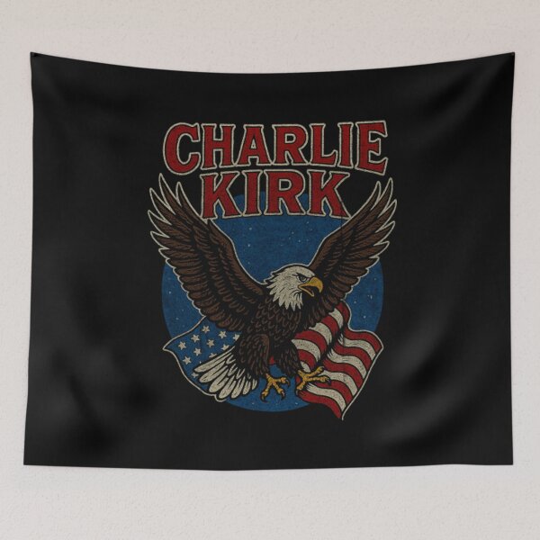 Item preview, Charlie Kirk American Flag designed and sold by kaingioler.