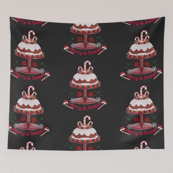 Item preview, Festive Christmas Cake with Candy Canes designed and sold by Eyestudiodesign1997.