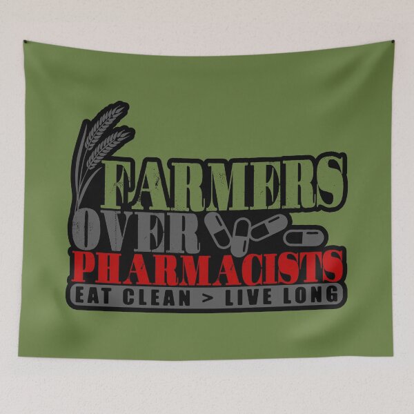 Item preview, Farmers Over Pharmacists designed and sold by Bearded Jester Designs.