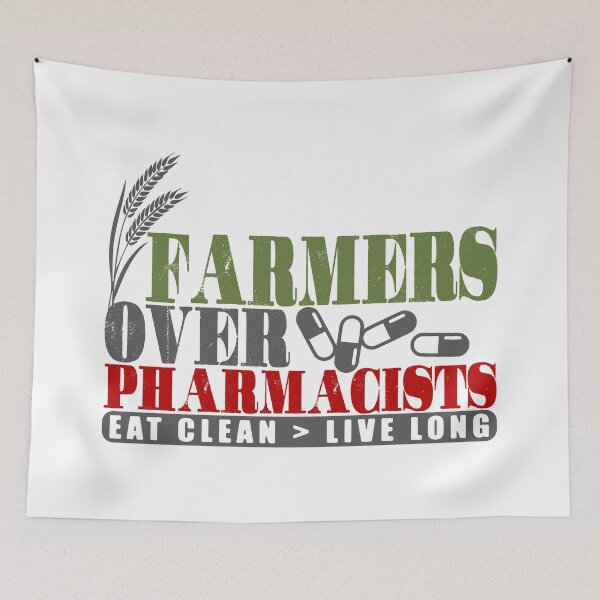 Item preview, Farmers Over Pharmacists designed and sold by Bearded Jester Designs.