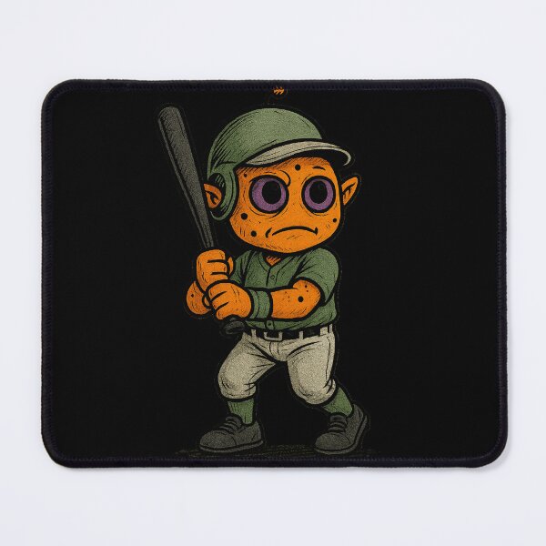 Item preview, Martian Baseball Player - Baseball Mascot designed and sold by comiclabgt.