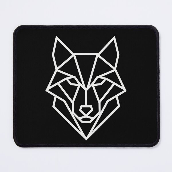 Item preview, “Geometric Wolf – Minimal Power Logo” designed and sold by DailyVibesCo.