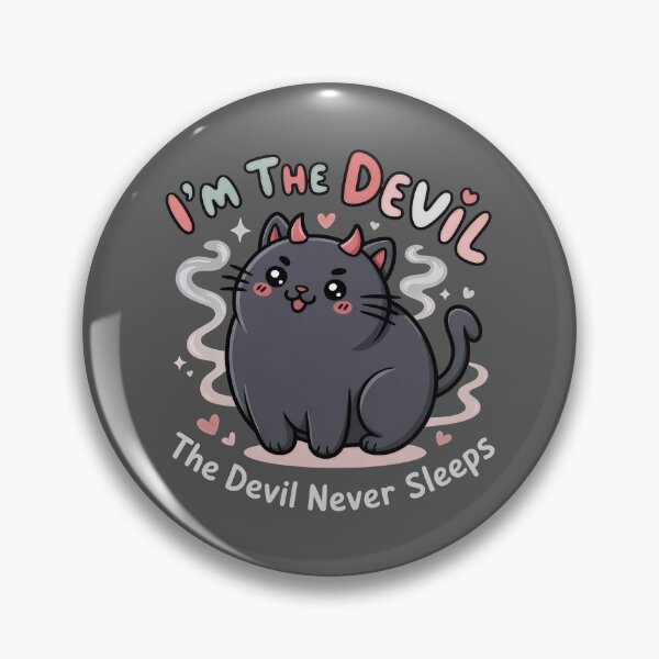 Item preview, The Devil Never Sleeps , Mischievous Kitty designed and sold by Kaurisdigital.