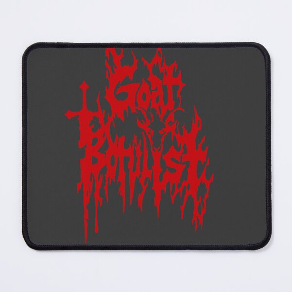 Item preview, Goat Botulist Black Death Metal Band Red On Black designed and sold by FFRMerch.