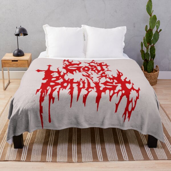 Item preview, Goat Botulist Black Death Metal Band Red On Black designed and sold by FFRMerch.