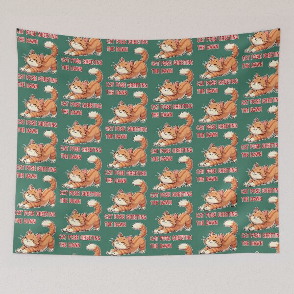 Item preview, Happy cat stretching designed and sold by Chaiyanont.