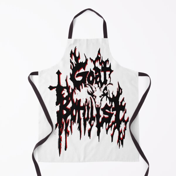 Item preview, Goat Botulist Black Death Metal Band Black On White Blood Dropshadow designed and sold by FFRMerch.