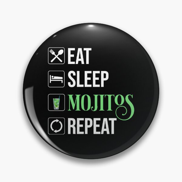 Item preview, Eat Sleep Mojitos Repeat designed and sold by Cat Lady Designs.