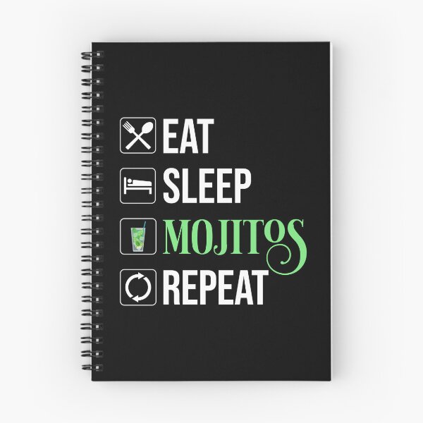 Item preview, Eat Sleep Mojitos Repeat designed and sold by Cat Lady Designs.