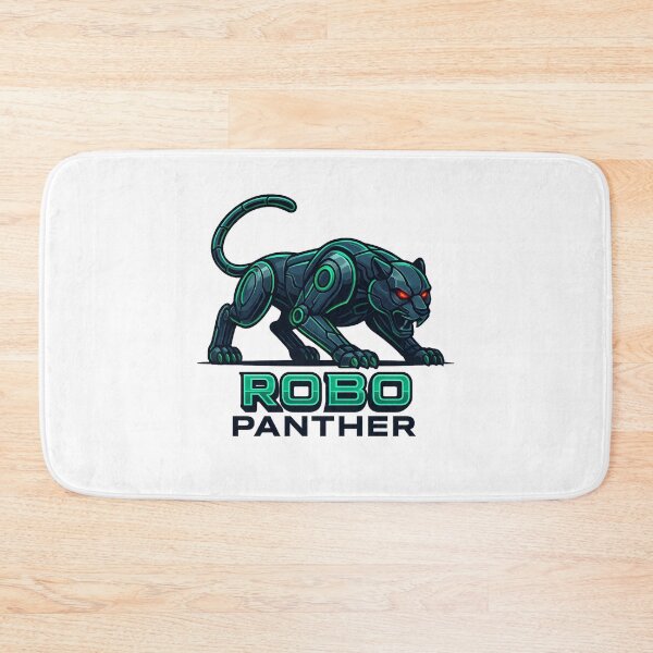Item preview, Robo Panther – Cyberpunk Neon Predator designed and sold by InkMalinois.