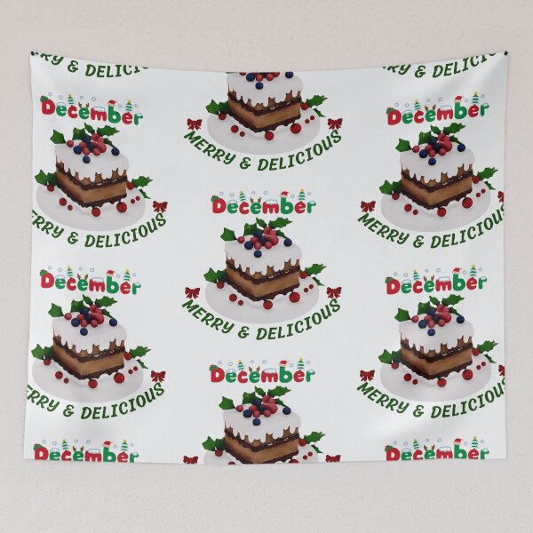 Item preview, Christmas Chocolate Cake Holiday Dessert designed and sold by Eyestudiodesign1997.