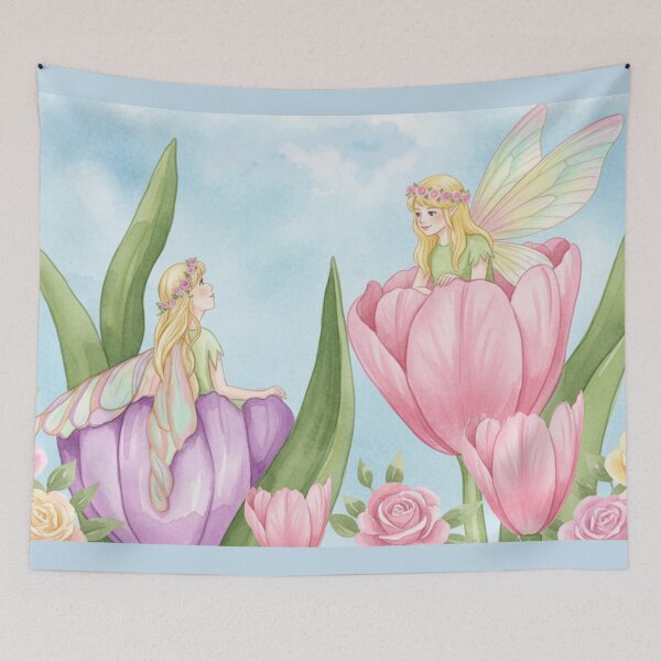 Item preview, Spring blooms and faeries designed and sold by Faerieglen.