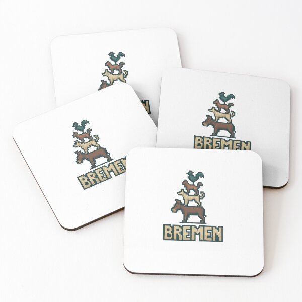 Item preview, Bremen Town Musicians Retro Pixel – Bremen Pixel Art Design designed and sold by Fies-und-Fein.