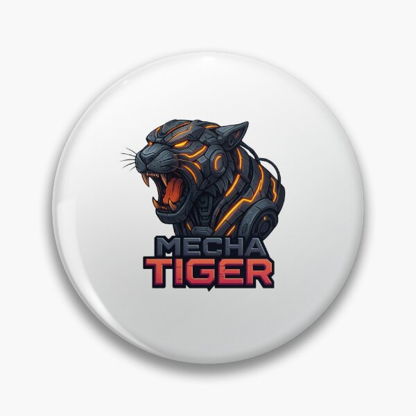 Item preview, Mecha Tiger – Futuristic Robotic Beast designed and sold by InkMalinois.