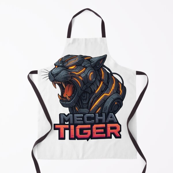 Item preview, Mecha Tiger – Futuristic Robotic Beast designed and sold by InkMalinois.