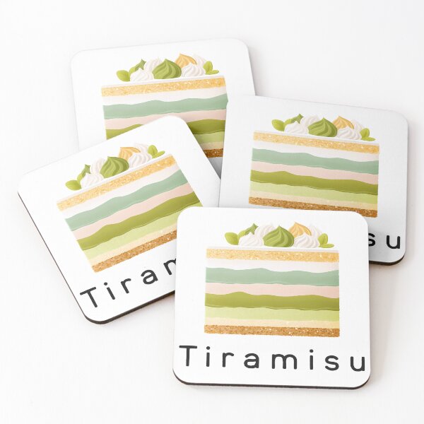 Item preview, Classic Tiramisu – Italian Dessert Illustration designed and sold by BobaBunny76.