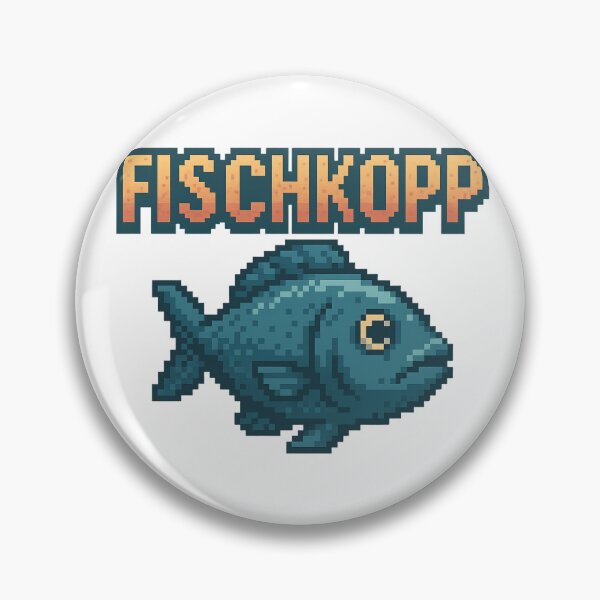 Item preview, Fischkopp Retro Pixel Fish – Maritime Pixel Art Design designed and sold by Fies-und-Fein.