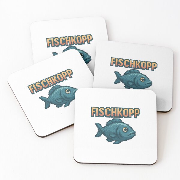 Artikelvorschau, Fischkopp Retro Pixel Fisch – Maritimes Pixel Art Design entworfen und verkauft von Fies-und-Fein.
