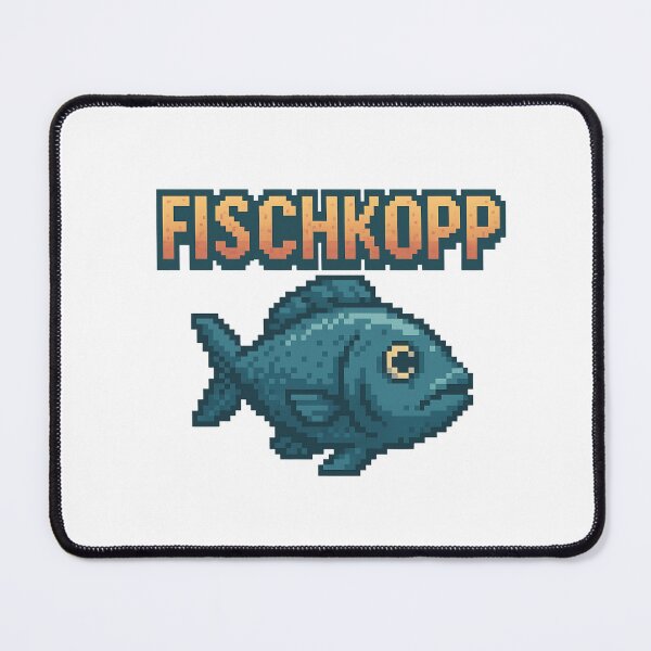Item preview, Fischkopp Retro Pixel Fish – Maritime Pixel Art Design designed and sold by Fies-und-Fein.