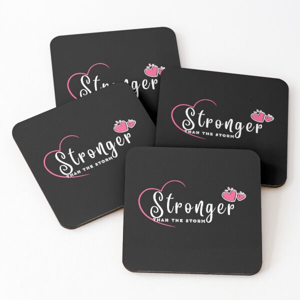 Item preview, Stronger Than The Storm Short Sleeve Top Inspirational Positive Quotes Graphic Shirt designed and sold by TTT-Funny-Shop.