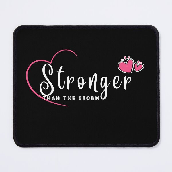 Item preview, Stronger Than The Storm Short Sleeve Top Inspirational Positive Quotes Graphic Shirt designed and sold by TTT-Funny-Shop.