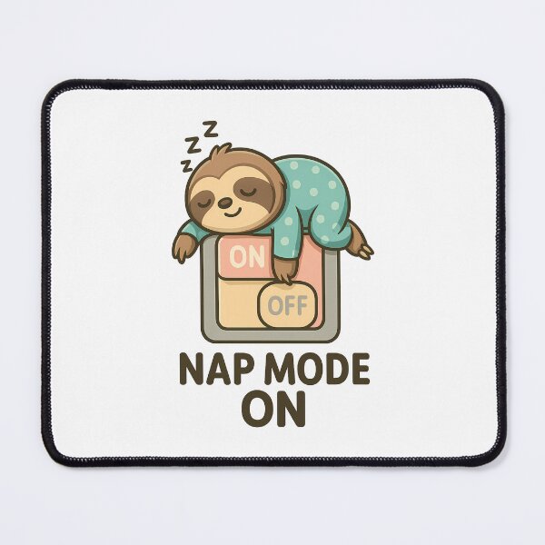 Item preview, Nap Mode On – Cute Sleeping Sloth Switch Design designed and sold by InkMalinois.