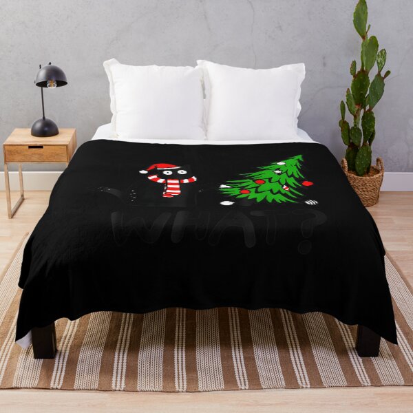 Item preview, Black Cat Pushing Tree Over Cat W designed and sold by neyvrvdpez49.