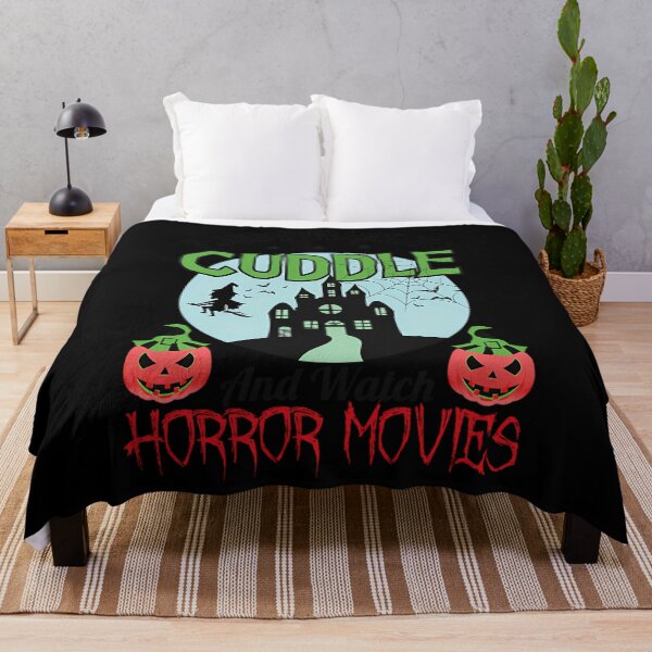 Item preview, I Just Want To Cuddle And Watch Horror Movies Halloween Design designed and sold by WalterlGuy.