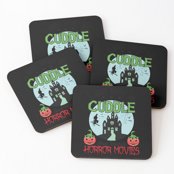 Item preview, I Just Want To Cuddle And Watch Horror Movies Halloween Design designed and sold by WalterlGuy.