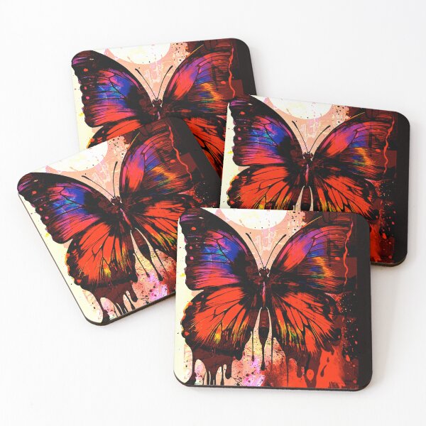 Item preview, Butterfly Red Absract designed and sold by ViaARTfactory.