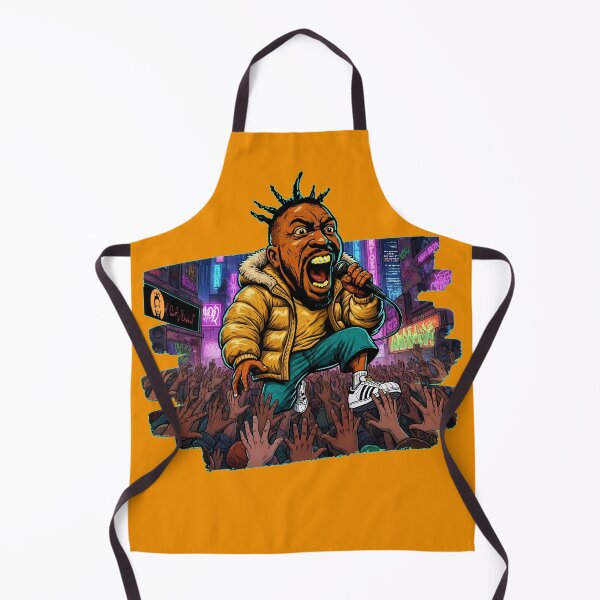Item preview, Ol’ Dirty Bastard with Gold Grill ODB Crowd Surf designed and sold by WHITE FLAME PRINTS.