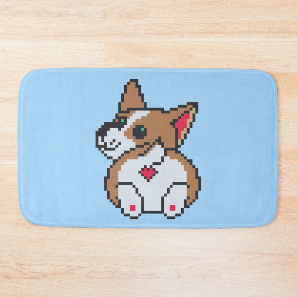 Item preview, Cute Pixel Art Corgi with Heart designed and sold by AdrianaOliveira.