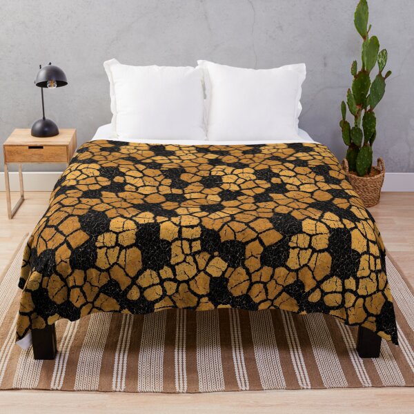 Item preview, Golden Cracked Earth on Black designed and sold by Piotrek0001.
