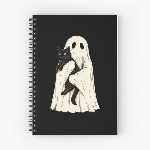 Item preview, Vintage Halloween Ghost Holding Black Cat Men Women designed and sold by WalickiTwish.