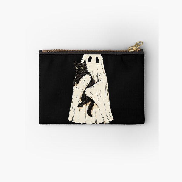 Item preview, Vintage Halloween Ghost Holding Black Cat Men Women designed and sold by WalickiTwish.