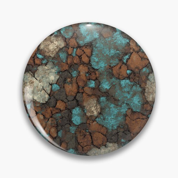 Item preview, Turquoise and Rust Mineral Rock designed and sold by Piotrek0001.