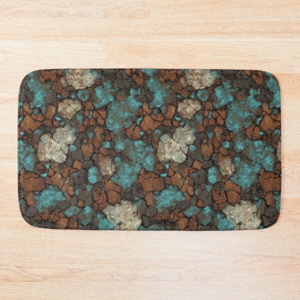 Item preview, Turquoise and Rust Mineral Rock designed and sold by Piotrek0001.