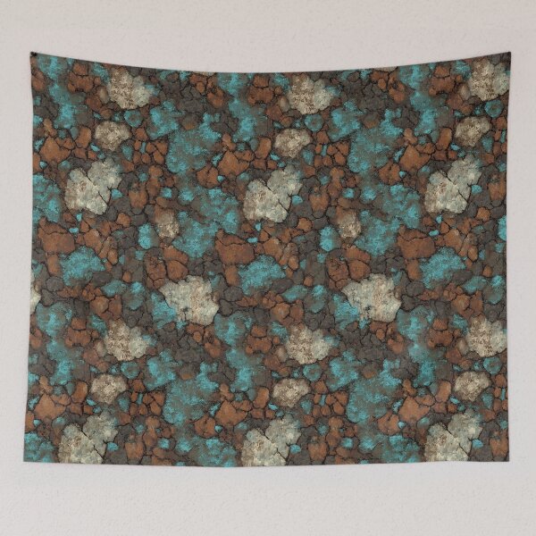 Item preview, Turquoise and Rust Mineral Rock designed and sold by Piotrek0001.