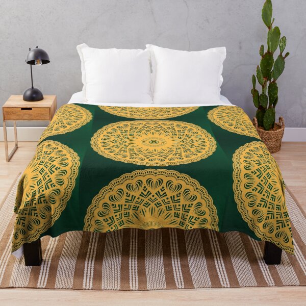 Item preview, Green Mandala Pattern Abstract Geometric Sacred Geometry Spiritual Zen designed and sold by DivineMandala.