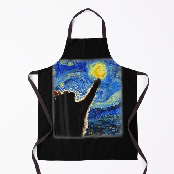 Item preview, Van Gogh Starry Night Cat - Classic Fit Cat Lovermomdad Gift Black Crew Neck designed and sold by WalickiTwish.