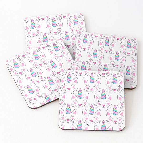 Item preview, Cute Unicorn Cats Face Pattern designed and sold by Farissa Designs.