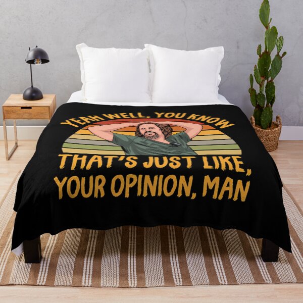 Item preview, Just Your Opinion Man The Dude  designed and sold by TraceyPfeffer.