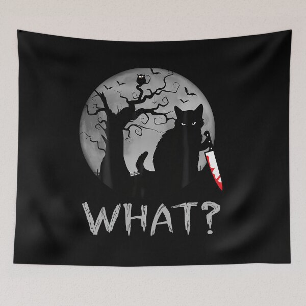 Item preview, Cat What Murderous Black Cat With Knife Costume Halloween designed and sold by WalickiTwish.