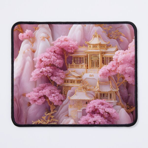 Item preview, Pink Jade Chinese Landscape  designed and sold by foxstudio2000.