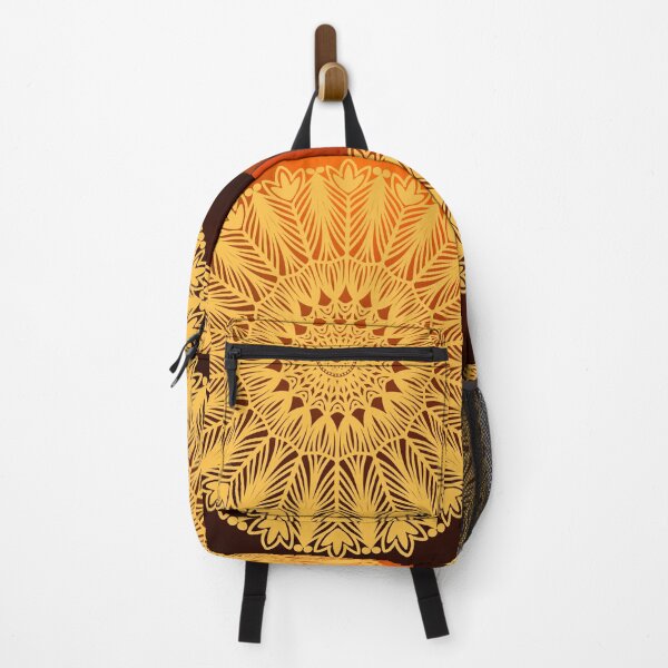 Item preview, Orange Diwali Mandala Flower Indian Zen Geometric Design designed and sold by DivineMandala.