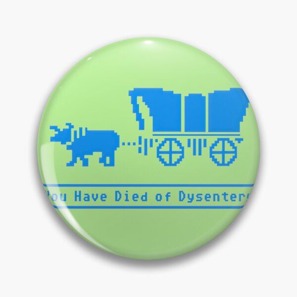 Item preview, You Died Of Dysentery Retro Wagon Green Pixel Art | Limited Edition designed and sold by TerriaHeld.