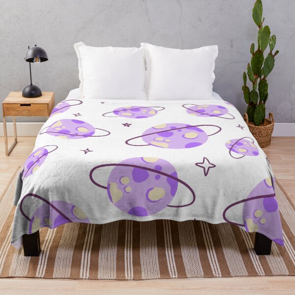 Item preview, Purple Planets and Stars Pattern designed and sold by Farissa Designs.